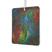 ジェネシスブルー抽象芸術アート カーエアーフレッシュナー (左)