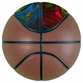 ジェネシスブルー抽象芸術アート バスケットボール (右)