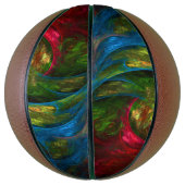 ジェネシスブルー抽象芸術アート バスケットボール (縦)