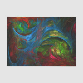 ジェネシスブルー抽象芸術アート 薄葉紙