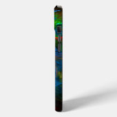ジェネシスブルー抽象芸術アート Case-Mate iPhoneケース (裏面 / 左)