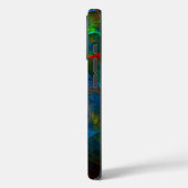 ジェネシスブルー抽象芸術アート Case-Mate iPhoneケース (裏面 / 左)
