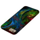 ジェネシスブルー抽象芸術アート Case-Mate iPhoneケース (底面)