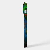 ジェネシスブルー抽象芸術アート iPhoneケース (左側面)