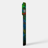 ジェネシスブルー抽象芸術アート iPhoneケース (左側面)