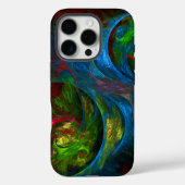 ジェネシスブルー抽象芸術 Case-Mate iPhoneケース (裏面)
