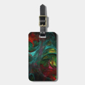 ジェネシス抽象芸術アートアドレス ラゲッジタグ (正面縦)