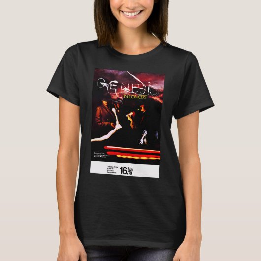 ジェネシス - アンド・ゼン・ゼア・ワー・スリー コンサートポスター Tシャツ (正面)