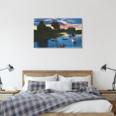 ジェネシーバレーパークボーティングシーン キャンバスプリント (インサイチュ (寝室))