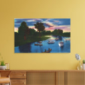 ジェネシーバレーパークボーティングシーン キャンバスプリント (インサイチュ (リビング))