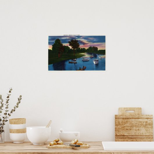 ジェネシーバレーパークボーティングシーン ポスター (キッチン)