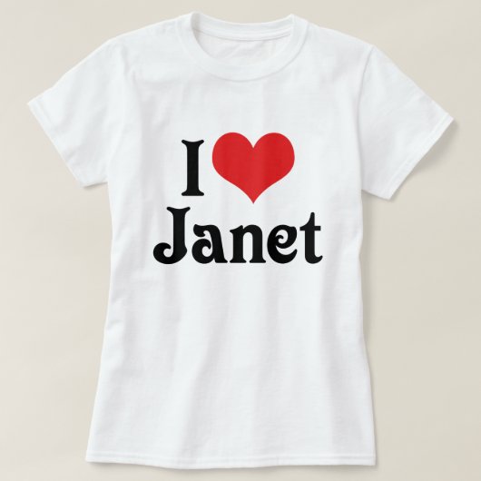 ジェネットが大好き Tシャツ (デザイン正面)