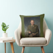 ジェネラルドワイトアイゼンハワー5つ星色彩の鮮やかポートレート クッション (椅子)