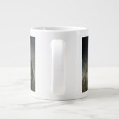 ジェネラルドワイトアイゼンハワー5つ星色彩の鮮やかポートレート ジャンボコーヒーマグカップ (裏面)