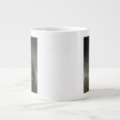 ジェネラルドワイトアイゼンハワー5つ星色彩の鮮やかポートレート ジャンボコーヒーマグカップ (正面)