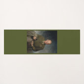 ジェネラルドワイトアイゼンハワー5つ星色彩の鮮やかポートレート ヨガマット (裏面(横))