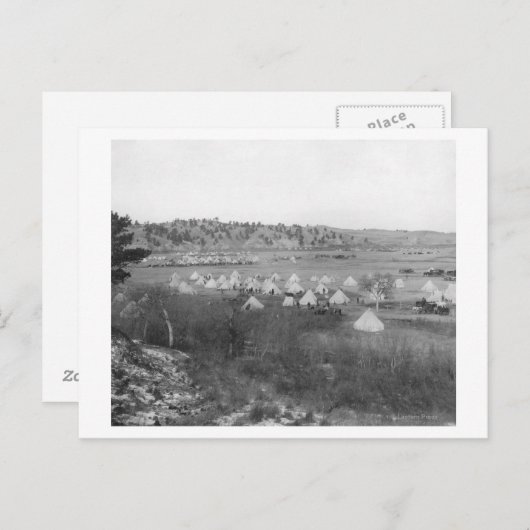 ジェネラルブルックズキャンプのパインリッジ近く ポストカード (正面/裏面)