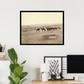 ジェネラルマイルズ&スタッフアットインディアンキャンプSD 1891 ポスター (ホームオフィス)