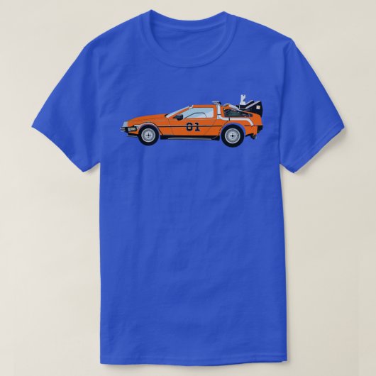 ジェネラルリーBTTFデロリアン Tシャツ (デザイン正面)