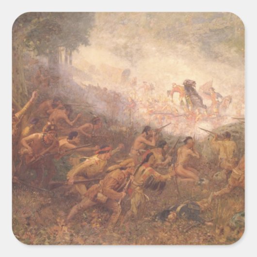 ジェネラル・ブラドック射撃、 発砲 スクエアシール (正面)