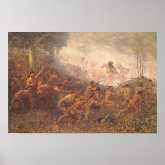 ジェネラル・ブラドック射撃、 発砲 ポスター (正面)