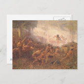 ジェネラル・ブラドック射撃、 発砲 ポストカード (正面/裏面)