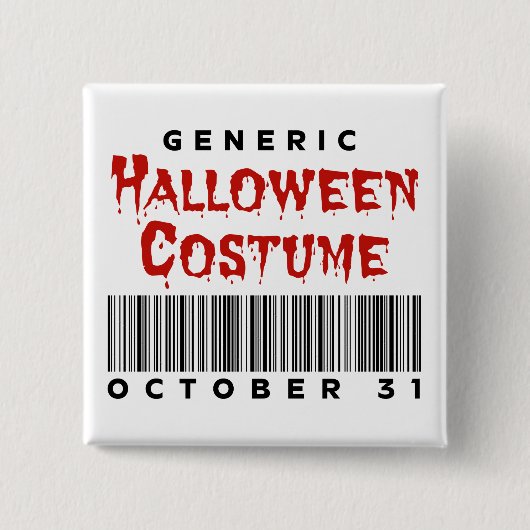 ジェネリックハロウィンコスチューム 10月31日 缶バッジ (正面)