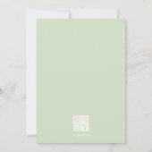 ジェネリッユニセックスク·ボーイ/ガール·ベビー·シャワー 招待状 (裏面)