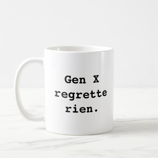 ジェネレーションXのマグカップ コーヒーマグカップ (左)