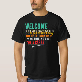 ジェネレーションXの遊び場へようこそ Tシャツ