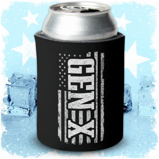 ジェネレーションXアメリカ誇りを持った国旗Gen Xer Gen X 缶クーラー