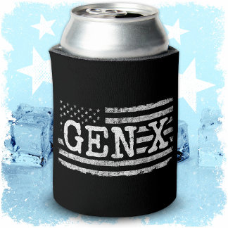 ジェネレーションXアメリカ誇りを持った国旗Gen Xer Gen X 缶クーラー