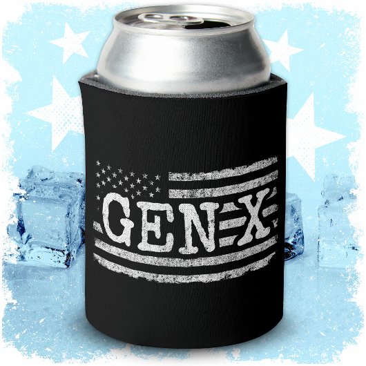 ジェネレーションXアメリカ誇りを持った国旗Gen Xer Gen X 缶クーラー