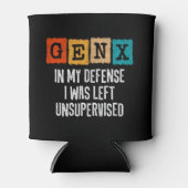 ジェネレーションX世代Xを監視されない私の防衛離れで 缶クーラー (正面)