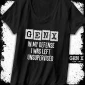ジェネレーションX世代Xを監視されない私の防衛離れで Tシャツ