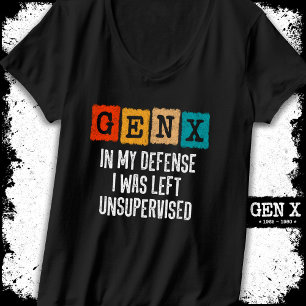 ジェネレーションX世代Xを監視されない私の防衛離れで Tシャツ