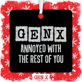 ジェネレーションX世代Xerがあなたの他の人に迷惑 メタルオーナメント