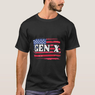 ジェネレーションX世代Xer世代Xアメリカ国旗 Tシャツ