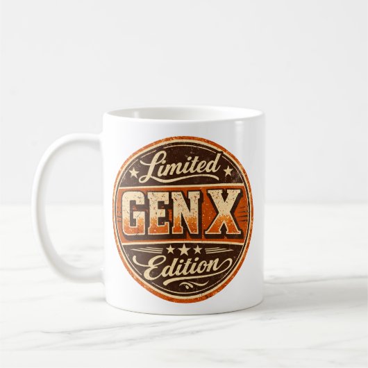 ジェネレーションX限定エディション ビンテージマグ コーヒーマグカップ (左)