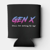 ジェネレーションX - まだ自分の年齢にふさわしい行動をしていない 缶クーラー (裏面)