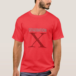 ジェネレーションX ディストレスド デザイン レトロ Tシャツ