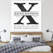 ジェネレーションX – ホースの水と無視で発生 キャンバスプリント (インサイチュ (寝室))