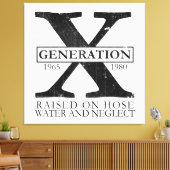 ジェネレーションX – ホースの水と無視で発生 キャンバスプリント (インサイチュ (リビング))