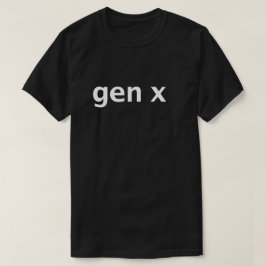 ジェネレーションX ミニマルタイポグラフィ Tシャツ