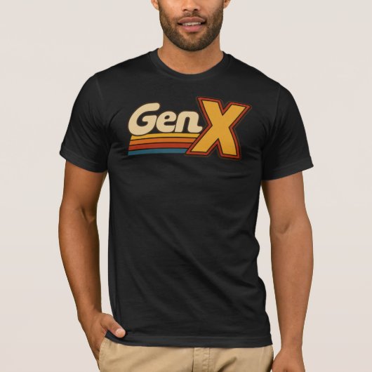 ジェネレーションX ロゴ - レトロ Tシャツ (正面)