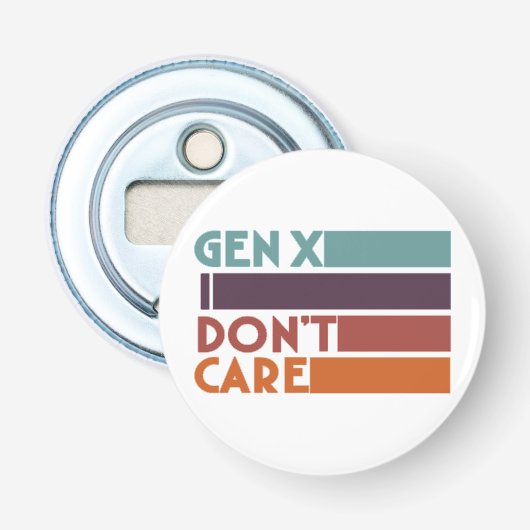 ジェネレーションX – 私は気にない 栓抜き (正面)