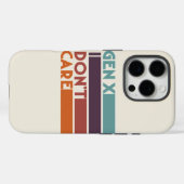 ジェネレーションX – 私は気にない Case-Mate iPhoneケース (裏面 (横))
