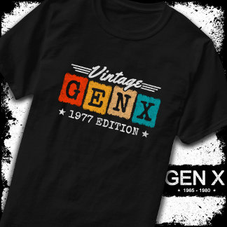 ジェネレーションX 誕生日 1977年生まれのジェネレーションX Tシャツ