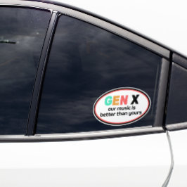 ジェネレーションX – 音楽の方が良い シール