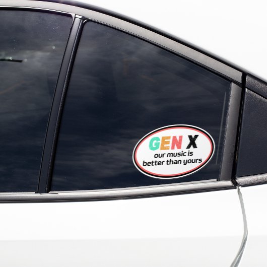 ジェネレーションX – 音楽の方が良い シール